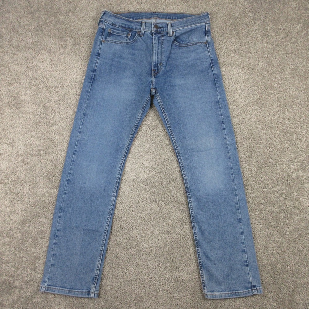 Levis Jeans Mens 31x30 Blue 506 Comfort Straight Relaxed Classic Fade Denim Pant